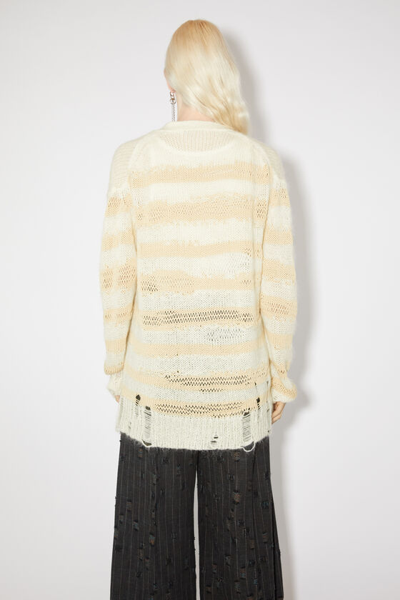 (image for) Smooth Distressed stripe cardigan